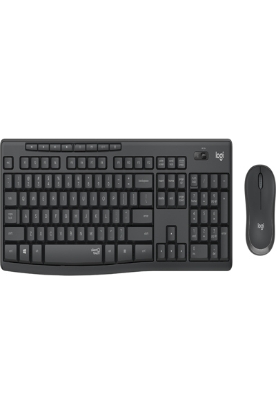 Logitech MK295 Silent Wireless Combo - Full-size (100%) - Wireless - RF Wireless - AZERTY - Graphite - Mouse included - 920-009803