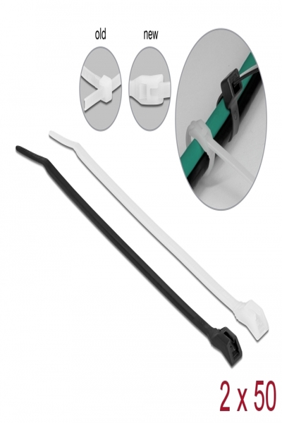 Delock Cable tie - with flat head - 19486