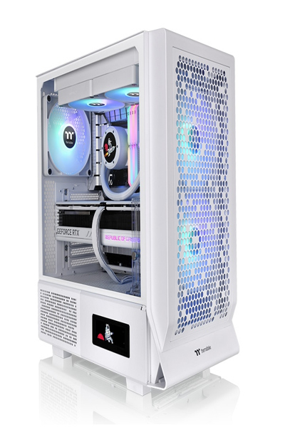 Thermaltake Ceres 330 TG ARGB Snow White Chassi - CA-1Y2-00M6WN-01