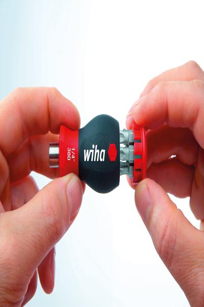 Wiha 33764 Porte-embouts Stubby Magnétique 1/4 pouce de longueur