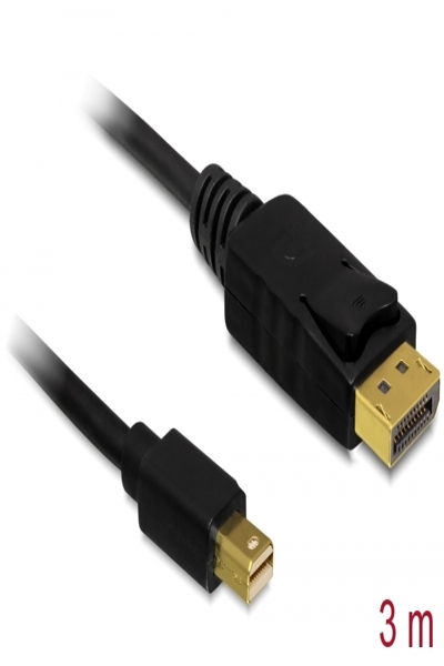 Delock DisplayPort-kabel - Mini DisplayPort (hane) till DisplayPort (hane) - 82699