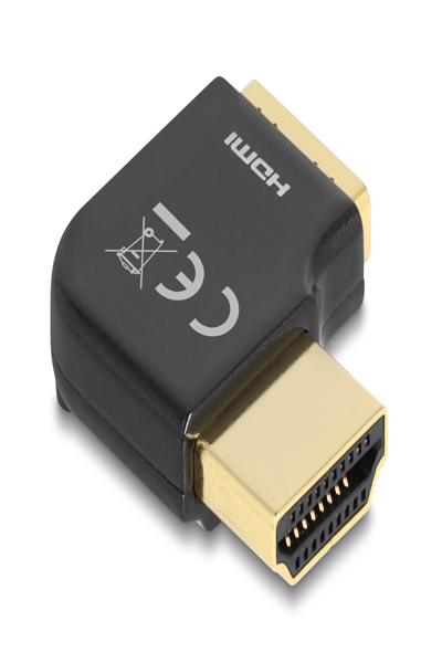 Adaptateur HDMI Delock - HDMI mâle coudé vers HDMI femelle