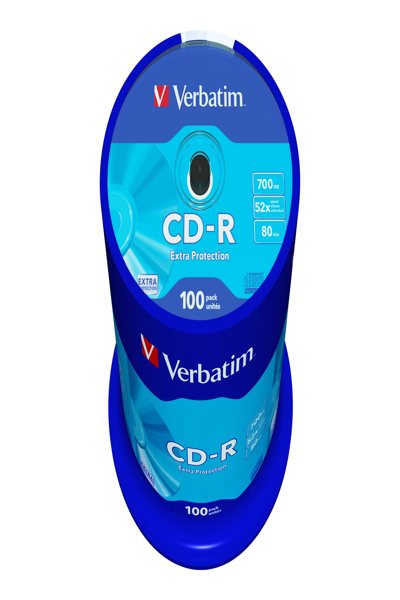 Verbatim 100 x CD-R - 700 MB (80min) 52x - 43411