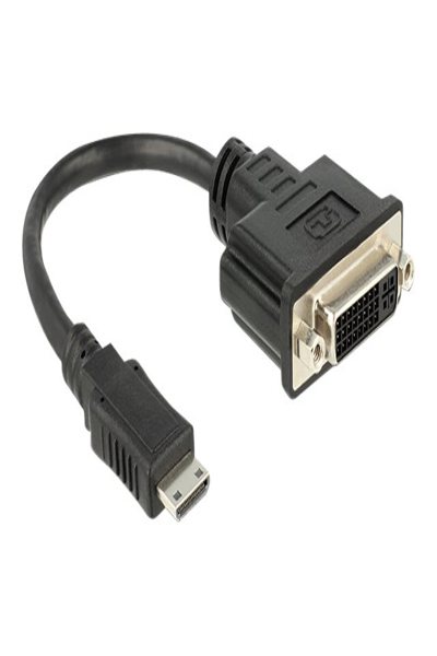Delock Adapter - 19-stifts mini HDMI Typ C hane till DVI-I hona - 65564