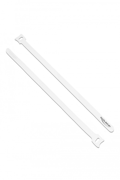 Serre-câbles Delock - 30 cm - blanc (lot de 10)