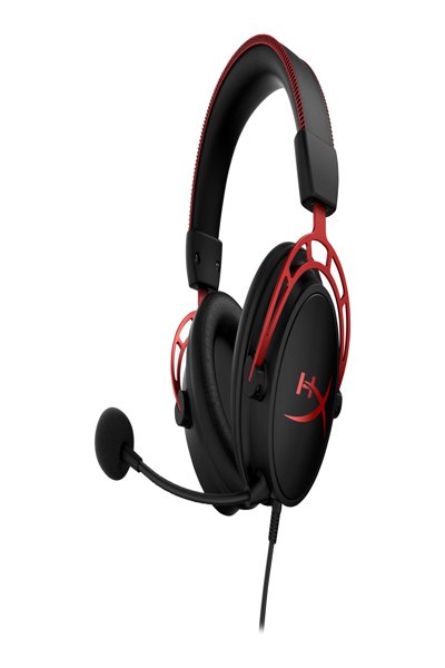 HP HyperX Cloud Alpha: Wired Gaming Headset, Black/Red