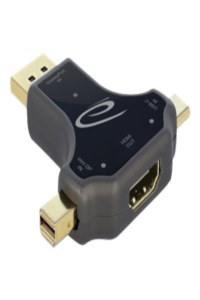 Delock Adapter - 24-stifts USB-C, Mini DisplayPort, DisplayPort-hane till HDMI-hona - 64060