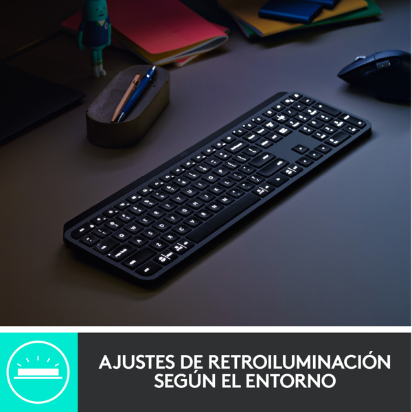 Logitech MX Keys Advanced Wireless Illuminated Keyboard - 920-009410