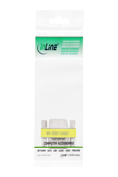 Mini changeur de genre InLine 9 broches série mâle/femelle