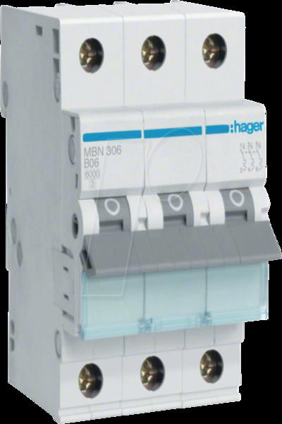 Hager MBN306 6A 3 pôles