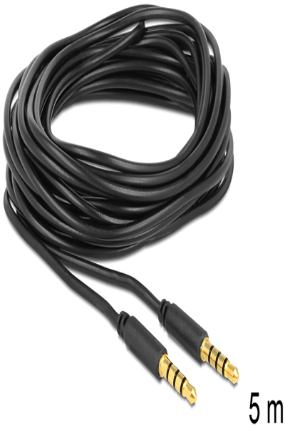 Delock Headset cable - 4-pole mini jack male to 4-pole mini jack male - 83438
