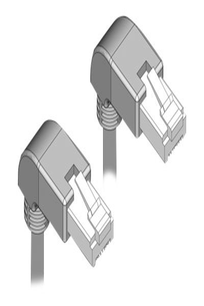 Delock Patch cable - RJ-45 (M) down-angled to RJ-45 (M) down-angled - 85859