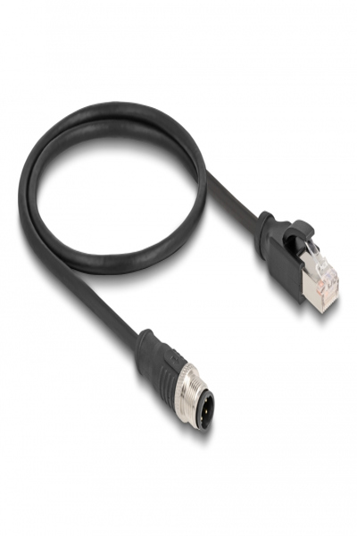 Delock Network cable - 4 pin M12 (M) to RJ-45 (P)