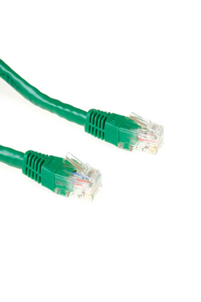 ACT Green 0.5 meter U/UTP CAT6A patch cable with RJ45 connectors - 0.5 m - Cat6a - U/UTP (UTP) - RJ-45 - RJ-45 - Green