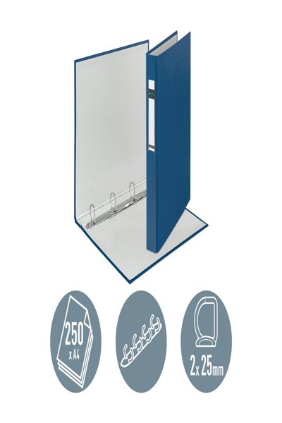 Esselte Leitz Ringbuch Standard DIN A4Ãœberbreite blau 4 D-Ring- Mechanik RÃ¼ckenbreite