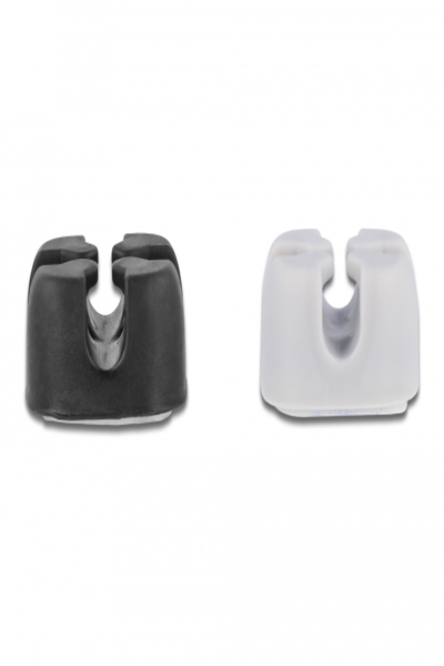 Delock Cable holder kit - desk mountable, surface mountable, wall mountable - 18405
