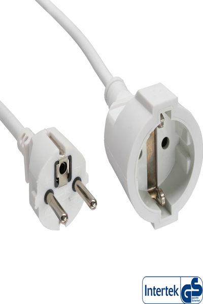 Rallonge d'alimentation InLine - blanc - 10 m
