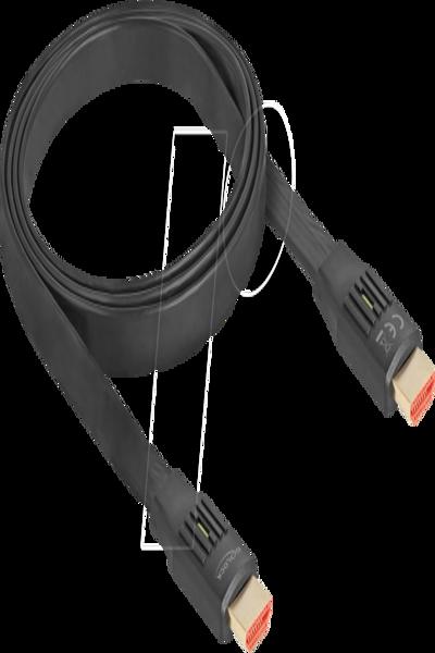 Delock High Speed - HDMI-kabel med Ethernet - 81001