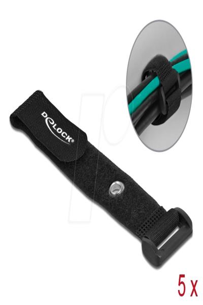 Delock Hook & loop fastener cinch cable tie - 19543