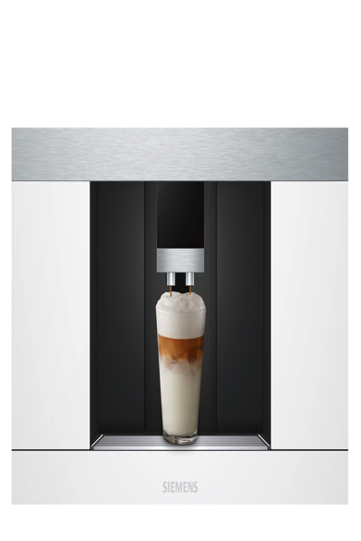 Siemens CT636LEW1 - Espressomaskin - 2,4 L - Kaffebønner - Innebygd kvern - 1600 W - Rustfritt stål - Hvit - CT636LEW1