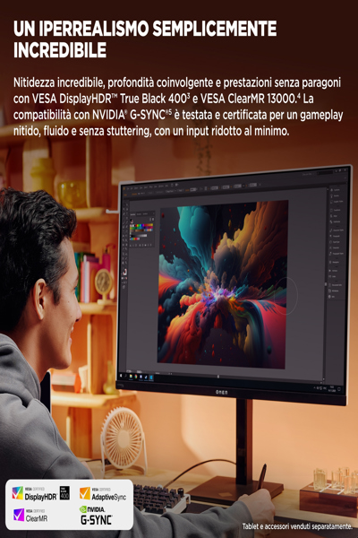 HP OMEN Transcend 32 UHD OLED Gaming Monitor: 32-inch 4K OLED gaming monitor. - 9R181AA#ABB