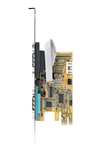 StarTech.com 2-Port PCI Express Serial Card, Dual Port PCIe to RS232 (DB9) Serial Interface Card, 16C1050 UART, Standard or Low Profile Brackets, COM Retention, For Windows & Linux - 21050-PC-SERIAL-CARD
