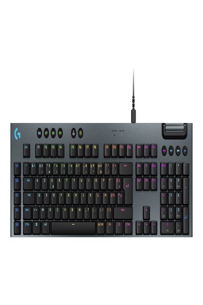 Logitech G G915 X - Kabelgebunden - USB - Mechanischer Switch - AZERTY - RGB-LED - Schwarz - Verkabelte Gaming-Tastatur mit KEYCONTROL - 920-012939