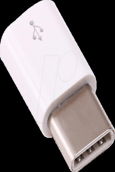 Raspberry Pi Micro-USB to USB-C Adapter White - 789RP-19040802