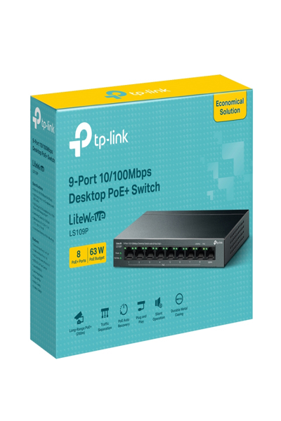 TP-LINK LiteWave LS109P V1 - Switch - LS109P