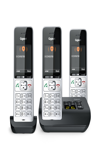 Gigaset Comfort 500A Trio Silver/Black Phone - L36852-H3023-B111