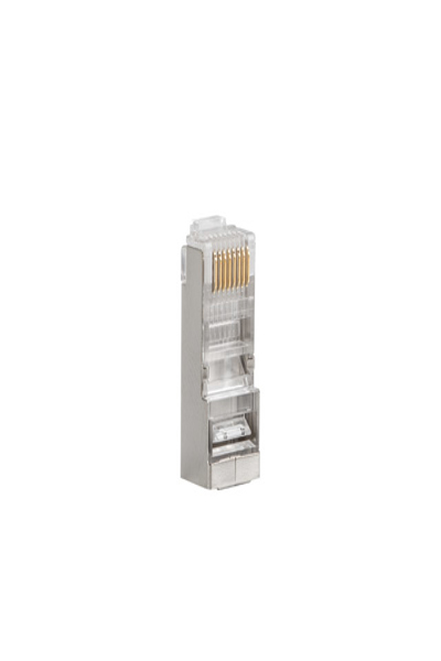 Lanberg PLS-5000 - RJ-45 - Stainless steel,Transparent - Cat5e - F/UTP (FTP) - 100 pc(s) - Polybag
