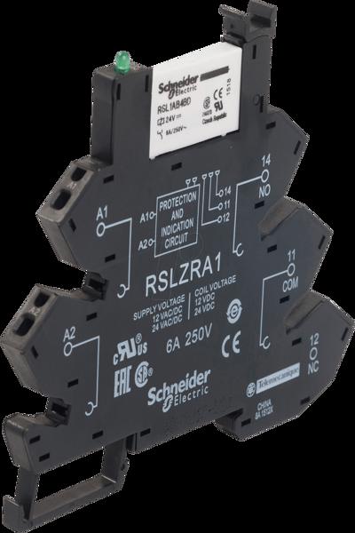 APC RSL1PRBU - Relais d'interface 1 contact inverseur 24 V 6 A avec balance à ressort (RSL1PRBU)