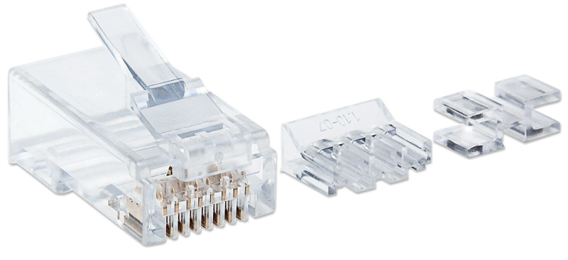 80-pack Cat6A RJ45 modulära pluggar Pro Line - 790550