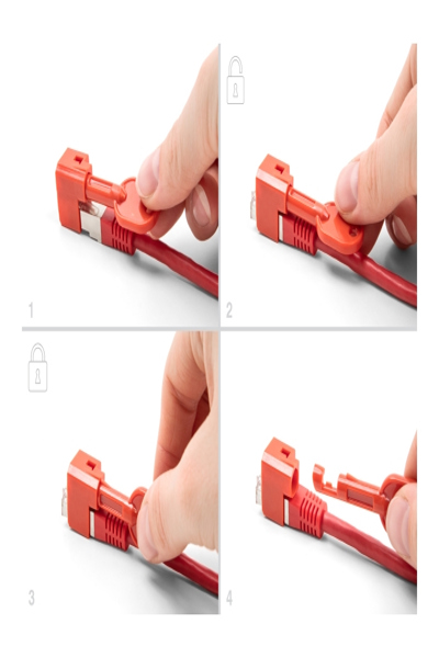 Delock LAN-portblockerare - röd (10-pack) - 20929