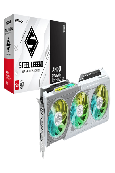 ASRock AMD Radeon RX 9060 XT Steel Legend 16GB - 90-GA5JZZ-00UANF