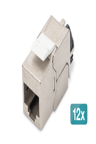DIGITUS CAT 6A Keystone Module Shielded 12pc