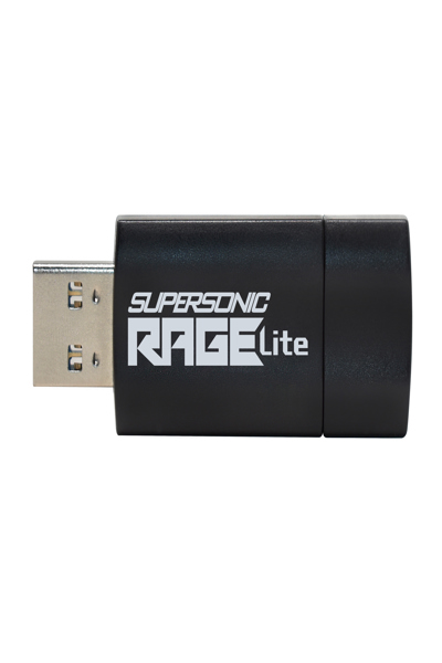 PATRIOT-minne RAGE LITE, 512 GB, USB Typ-A, 3.2 Gen 1 (3.1 Gen 1), 120 MB/s, Slide, Svart - PEF512GRLB32U