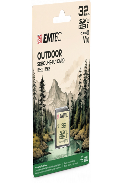 EMTEC SD UHS-I U1 V10 Outdoor - Secure Digital (SD) - ECMSD32GHCU1OR