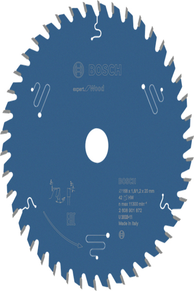 Bosch KreissÃƒÂ¤geblatt Ex WO 168x20 Z16 2608901872