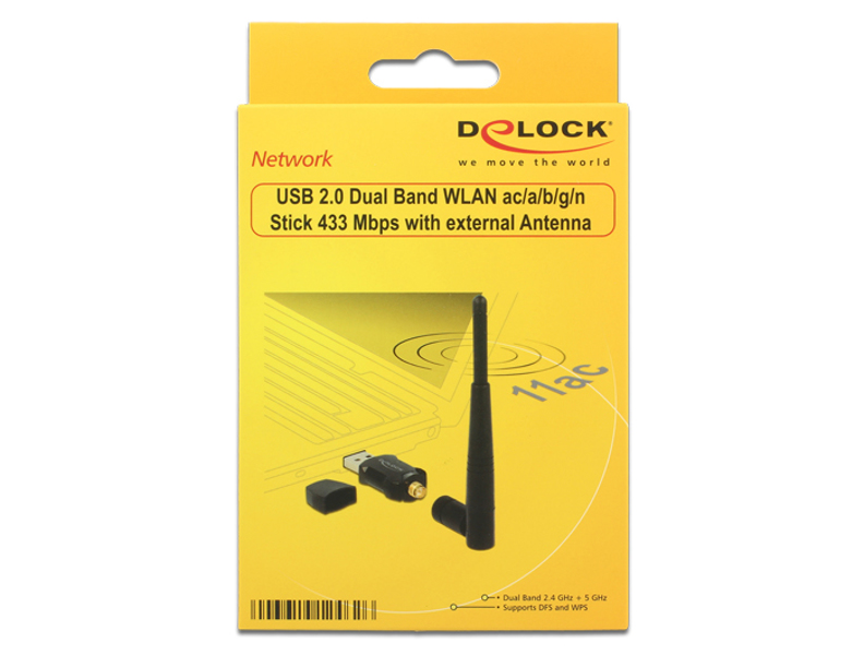 Delock 12462 - Wireless - USB - WLAN - Wi-Fi 5 (802.11ac) - 12462