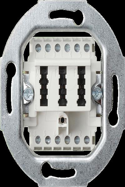 GIRA 003202 TAE Boîte de jonction TAE 2 x 6/6 NFF insert blanc