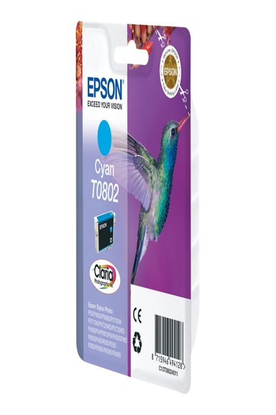 Encre photographique Epson Hummingbird Singlepack cyan T0802 Claria - 1 pièce(s)