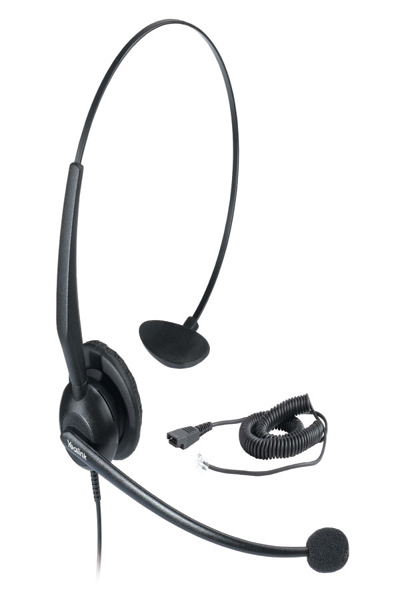 Yealink YHS32 Wired Office Call Center Headset Black - 1125267