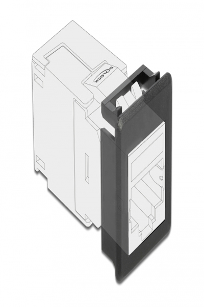 Delock Modular facility plate snap-in holder - 86761