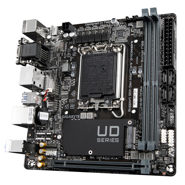 Gigabyte H610I DDR4 1.0 M/B motherboard, LGA1700, M.2, Mini-ITX - H610I DDR4