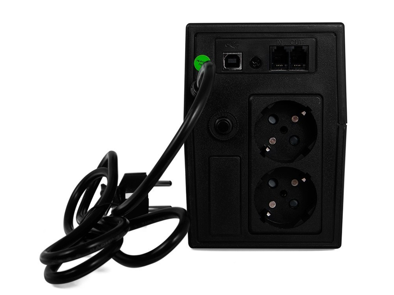 Green Cell UPS01LCD - Line-Interactive - 600 VA - 360 W - Sine - 230 V - 230 V - UPS01LCD