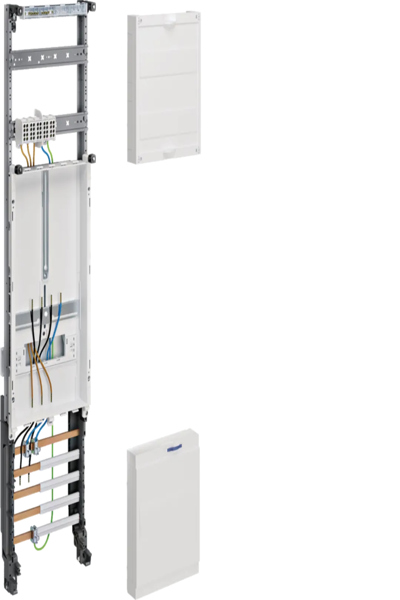 Tableau complet Hager 1ZP univ.Z H1050mm version 1 voie Allemagne centrale ZH32P7K