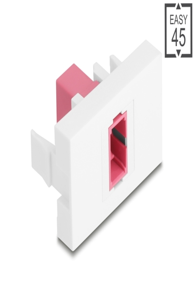 Delock Easy 45 Modul SC Simplex Buchse zu violett weiÃƒÅ¸ - 90895