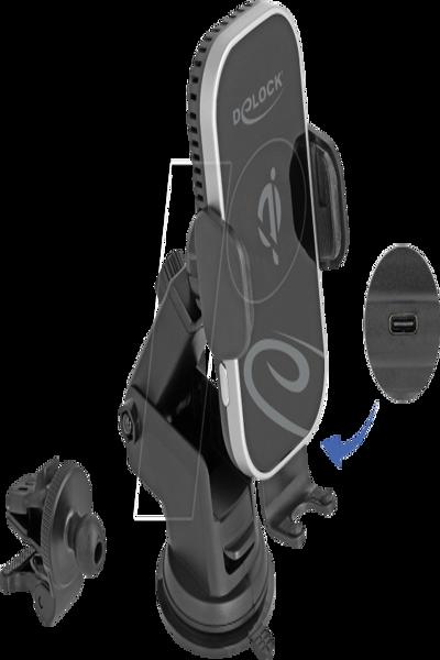 Delock Wireless Car Charger Smartphone Halterung u. KÃƒÂ¼hlung - 66939