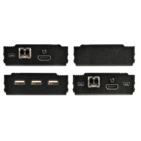 4K HDMI USB LWL Extender - bis zu 300m MultiMode - 2x 10G MMF SFP+ Modul - KVM Extension Kit TX/RX - SV565FXHD4KU